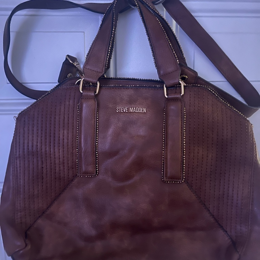 Steve Madden Dark Brown Tote Bag